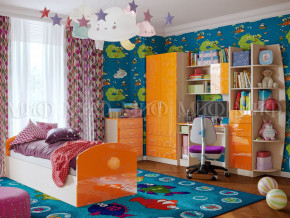 Детская комната Юниор-2 Оранжевый металлик в Южноуральске - yuzhnouralsk.magazinmebel.ru | фото