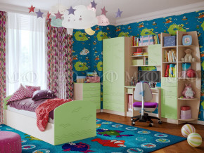 Детская комната Юниор-2 Салатовый в Южноуральске - yuzhnouralsk.magazinmebel.ru | фото