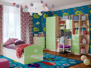 Детская комната Юниор-2 Салатовый металлик в Южноуральске - yuzhnouralsk.magazinmebel.ru | фото - изображение 1