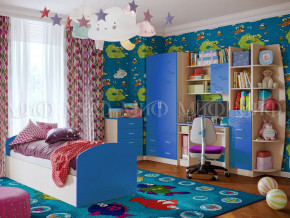 Детская комната Юниор-2 Синий в Южноуральске - yuzhnouralsk.magazinmebel.ru | фото - изображение 1