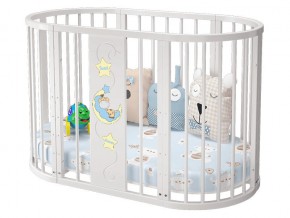 Детская кроватка белая Эстель в Южноуральске - yuzhnouralsk.magazinmebel.ru | фото