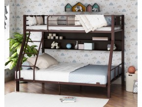 Двухъярусная кровать Гранада-1П 140 коричневый в Южноуральске - yuzhnouralsk.magazinmebel.ru | фото - изображение 1