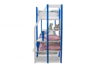 Двухъярусная кровать Svogen с ящиками сине-белый в Южноуральске - yuzhnouralsk.magazinmebel.ru | фото - изображение 4