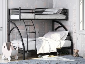 Двухъярусная кровать Виньола 2 Черная в Южноуральске - yuzhnouralsk.magazinmebel.ru | фото - изображение 1