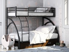 Двухъярусная кровать Виньола-2 Я черный в Южноуральске - yuzhnouralsk.magazinmebel.ru | фото