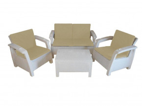 Комплект уличной мебели Yalta Premium Terrace Set белый в Южноуральске - yuzhnouralsk.magazinmebel.ru | фото
