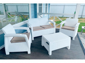 Комплект уличной мебели Yalta Terrace Set белый в Южноуральске - yuzhnouralsk.magazinmebel.ru | фото