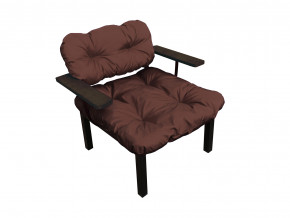 Кресло Дачное коричневая подушка в Южноуральске - yuzhnouralsk.magazinmebel.ru | фото