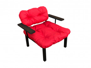 Кресло Дачное красная подушка в Южноуральске - yuzhnouralsk.magazinmebel.ru | фото - изображение 1