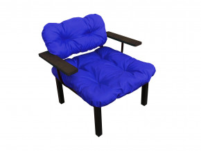 Кресло Дачное синяя подушка в Южноуральске - yuzhnouralsk.magazinmebel.ru | фото
