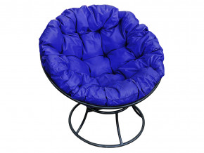 Кресло Папасан без ротанга синяя подушка в Южноуральске - yuzhnouralsk.magazinmebel.ru | фото