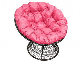 Кресло Папасан с ротангом розовая подушка в Южноуральске - yuzhnouralsk.magazinmebel.ru | фото - изображение 1