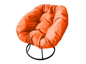 Кресло Пончик без ротанга оранжевая подушка в Южноуральске - yuzhnouralsk.magazinmebel.ru | фото - изображение 1