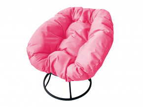 Кресло Пончик без ротанга розовая подушка в Южноуральске - yuzhnouralsk.magazinmebel.ru | фото