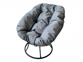 Кресло Пончик без ротанга серая подушка в Южноуральске - yuzhnouralsk.magazinmebel.ru | фото - изображение 1