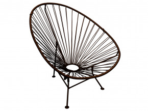 Кресло Ракушка с ротангом коричневый в Южноуральске - yuzhnouralsk.magazinmebel.ru | фото