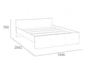 Кровать 1600 НМ 011.53 Симпл Белый Фасадный в Южноуральске - yuzhnouralsk.magazinmebel.ru | фото - изображение 4