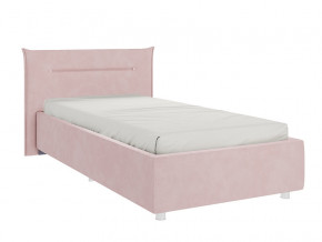 Кровать Альба 900 велюр нежно-розовый в Южноуральске - yuzhnouralsk.magazinmebel.ru | фото