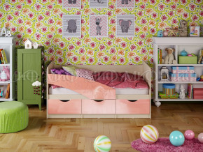 Кровать Бабочки 1600 Розовый металлик в Южноуральске - yuzhnouralsk.magazinmebel.ru | фото
