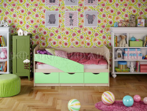 Кровать Бабочки 1600 Салатовый в Южноуральске - yuzhnouralsk.magazinmebel.ru | фото