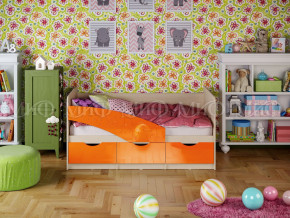 Кровать Бабочки 1800 Оранжевый металлик в Южноуральске - yuzhnouralsk.magazinmebel.ru | фото
