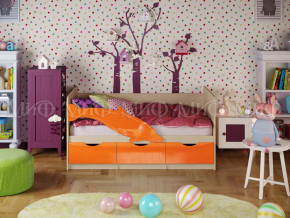 Кровать Дельфин-1 1600 Оранжевый металлик в Южноуральске - yuzhnouralsk.magazinmebel.ru | фото - изображение 1