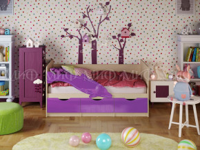 Кровать Дельфин-1 1800 Фиолетовый металлик в Южноуральске - yuzhnouralsk.magazinmebel.ru | фото - изображение 1