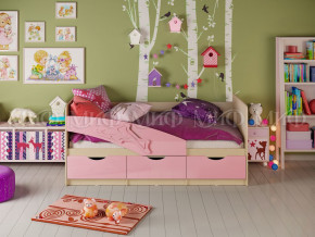 Кровать Дельфин 1600 Розовый металлик в Южноуральске - yuzhnouralsk.magazinmebel.ru | фото - изображение 1