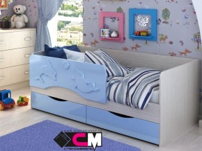 Кровать детская Алиса КР 812 голубая 1600 в Южноуральске - yuzhnouralsk.magazinmebel.ru | фото