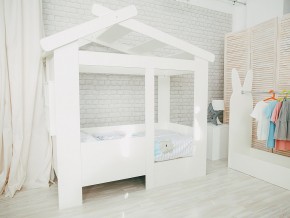 Кровать детская Теремок без ящика белая в Южноуральске - yuzhnouralsk.magazinmebel.ru | фото