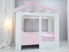 Кровать детская Теремок без ящика розовая в Южноуральске - yuzhnouralsk.magazinmebel.ru | фото