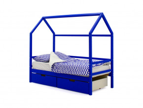 Кровать-домик Svogen с ящиками синий в Южноуральске - yuzhnouralsk.magazinmebel.ru | фото