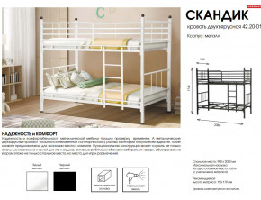 Кровать двухъярусная Скандик 42.20-01 в Южноуральске - yuzhnouralsk.magazinmebel.ru | фото - изображение 2