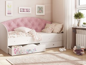 Кровать Эльза Белый-розовый в Южноуральске - yuzhnouralsk.magazinmebel.ru | фото - изображение 1