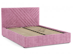 Кровать Гамма 1600 с основанием велюр тенерифе розовый в Южноуральске - yuzhnouralsk.magazinmebel.ru | фото - изображение 2