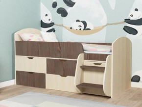 Кровать Малыш-7 Дуб-Бодега в Южноуральске - yuzhnouralsk.magazinmebel.ru | фото - изображение 1