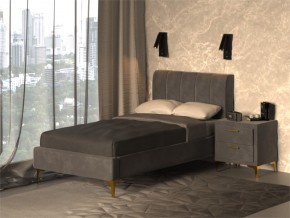 Кровать Рошаль 900 серый в Южноуральске - yuzhnouralsk.magazinmebel.ru | фото - изображение 2