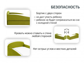 Кровать с ящиком Letmo оливковый (велюр) в Южноуральске - yuzhnouralsk.magazinmebel.ru | фото - изображение 13