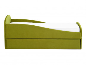 Кровать с ящиком Letmo оливковый (велюр) в Южноуральске - yuzhnouralsk.magazinmebel.ru | фото - изображение 6