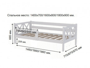 Кровать софа Аист-3 Прованс белый 1800х900 мм в Южноуральске - yuzhnouralsk.magazinmebel.ru | фото - изображение 2