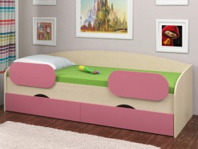 Кровать Соня 2 дуб молочный-розовый в Южноуральске - yuzhnouralsk.magazinmebel.ru | фото - изображение 2