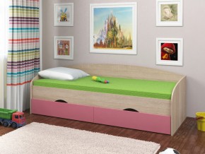 Кровать Соня 2 сонома-розовый в Южноуральске - yuzhnouralsk.magazinmebel.ru | фото