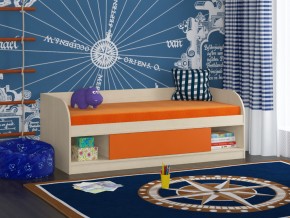 Кровать Соня 4 дуб молочный-оранжевый в Южноуральске - yuzhnouralsk.magazinmebel.ru | фото - изображение 1