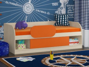 Кровать Соня 4 дуб молочный-оранжевый в Южноуральске - yuzhnouralsk.magazinmebel.ru | фото - изображение 3