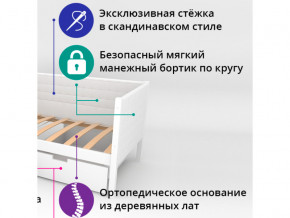 Кровать-тахта мягкая Svogen с бортиком синий-лаванда в Южноуральске - yuzhnouralsk.magazinmebel.ru | фото - изображение 2