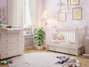 Кроватка детская белая Джулия в Южноуральске - yuzhnouralsk.magazinmebel.ru | фото - изображение 2