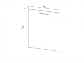 П 60 Комплект для посудомоечной машины 600 мм (цоколь + фасад) ЛДСП в Южноуральске - yuzhnouralsk.magazinmebel.ru | фото