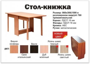 Прямой стол-книжка венге в Южноуральске - yuzhnouralsk.magazinmebel.ru | фото - изображение 2