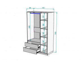 Шкаф Malta light H298 Белый в Южноуральске - yuzhnouralsk.magazinmebel.ru | фото - изображение 2